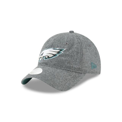 Philadelphia Eagles Gorra | New Era NFL Melton Wool 9twenty Adjustable Cap Mexico - Grises